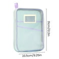 thumbnail image 6 of Sylvtty Mesh Zipper Pouch File Bag A4 Letter Size 3-Layer Transparent File Bag with Handle Document Organizer for School Travel Office, 6 of 7