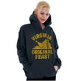 thumbnail image 3 of Funny Virginia Thanksgiving VA Turkey Unisex Plus Fleece Graphic Hoodie Brisco Brands 5X, 3 of 4
