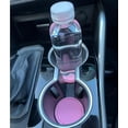 thumbnail image 4 of 2 Pack Car Cup Holder Coaster, Universal Anti Slip Waterproof Durable Car Coaster, Suitable for Most Car Interior Accessories for Women and Men 2.75 inches (Pink), 4 of 5