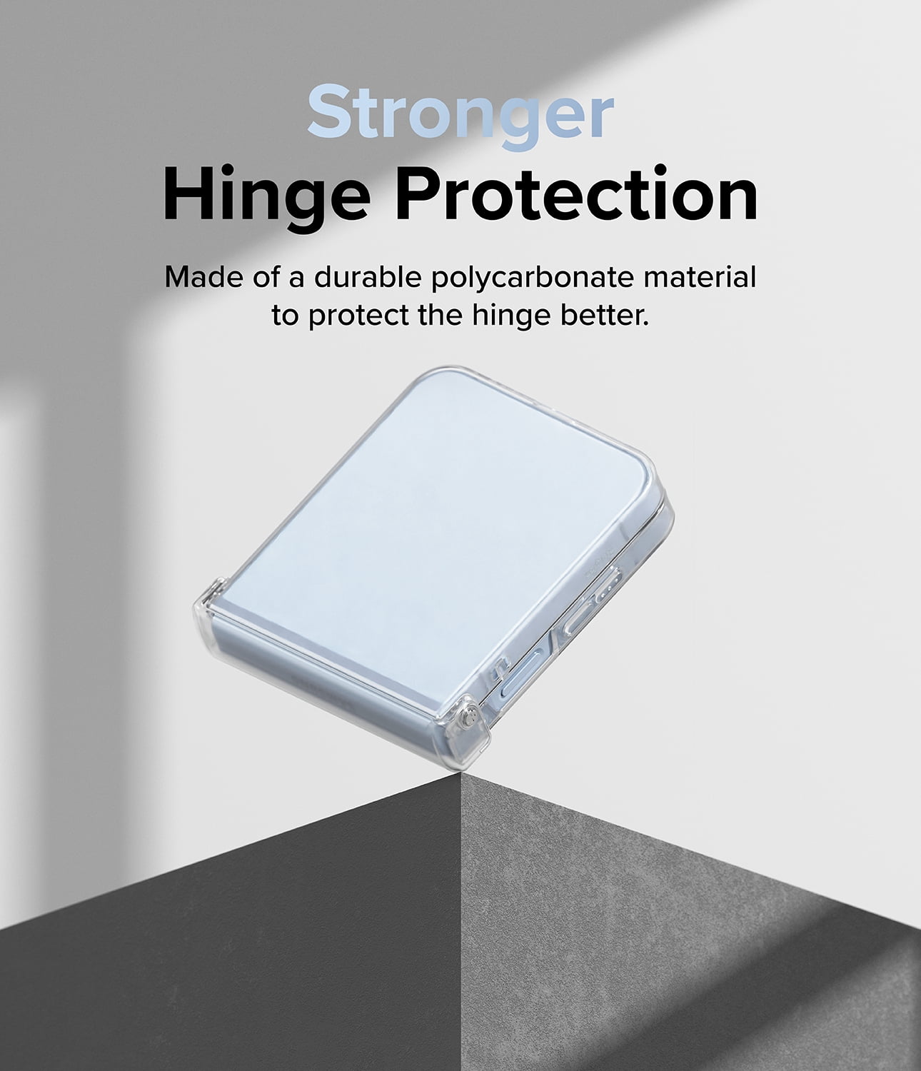 Ringke Galaxy Z Flip 6 / 7 FE [Slim Hinge] Hinge Protection Thin Anti- Yellowing Phone Case - Matte Clear