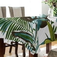 thumbnail image 3 of Tropical Palm Leaves Rectangle Tablecloth, Dust Proof Anti Wrinkle Wipeable Table Cloth Tabletop foration of Dinner Kitchen Wedding Holiday Party 60"x108" Decor Gift, 3 of 7