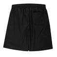 thumbnail image 6 of Havenre Men's Casual Shorts Big and Tall Elastic Waist Drawstring Lightweight Outdoor Summer Beach Work Shorts with Pockets Hiking Shorts Black XL, 6 of 6