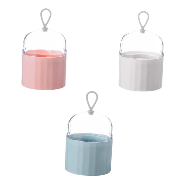 Soporte de esponja de maquillaje,Contenedor de esponja de maquillaje de viaje portátil,Estuche de transporte de esponja de belleza Estante de soporte de secado,Organizador de almacenamiento de Baoblaze Soporte de esponja de maquillaje