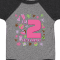 thumbnail image 4 of Inktastic I'm Two, Let's Party 2nd Birthday Girls Baby Bodysuit, 4 of 5