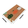 thumbnail image 2 of TopLLC Halloween Welcome Doormat, 17x31.5 inch Polyester Pumpkin Pattern Plush Front Porch Rugs, Non-Slip Quick Dry Pumpkin Decorative Entrance Door Mat Halloween Decorations for Front Door Outside, 2 of 5