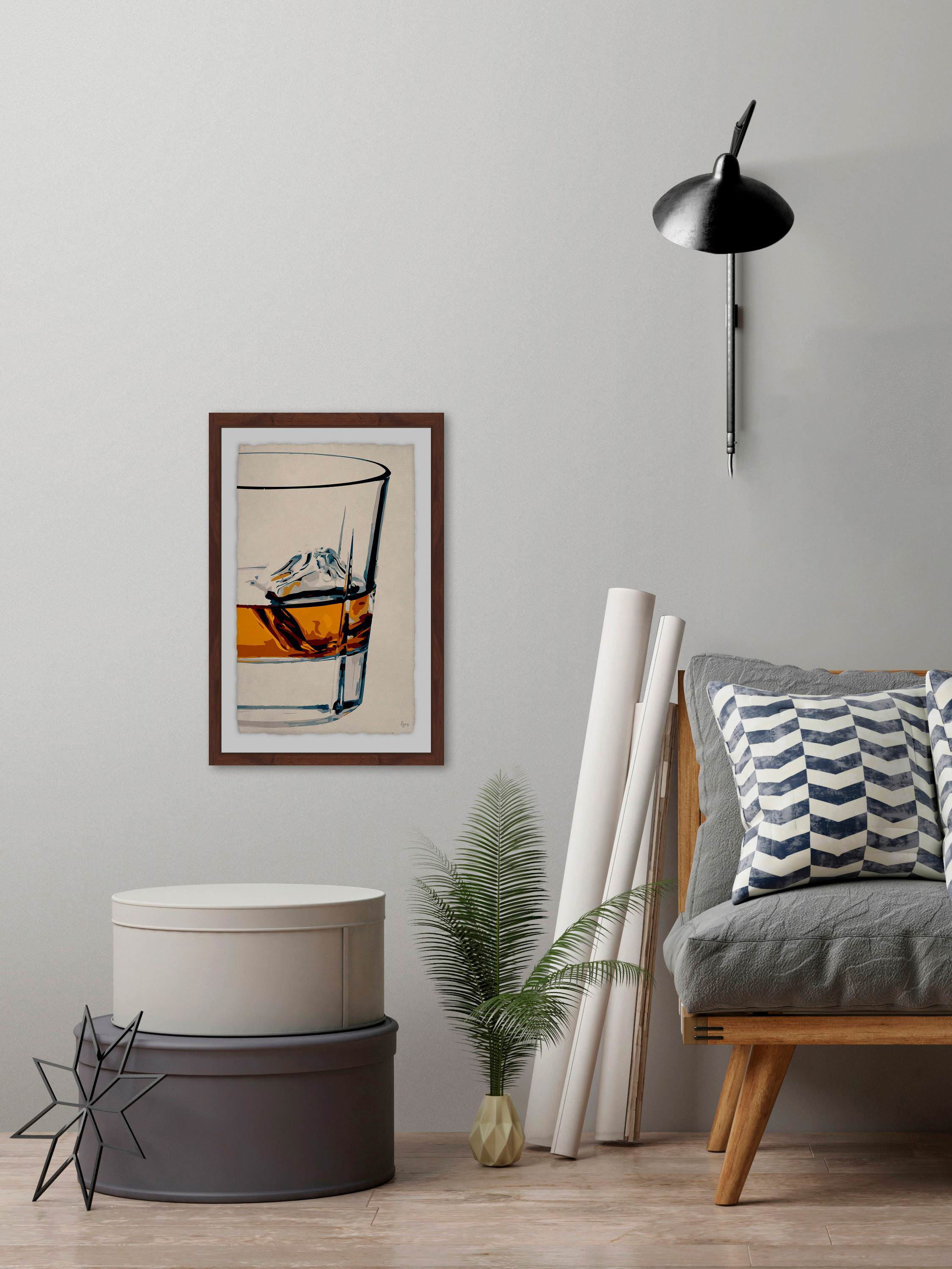 One Cube II Framed Painting Print