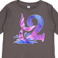 thumbnail image 4 of Inktastic 2nd Birthday Mermaid Tail Boys or Girls Long Sleeve Toddler T-Shirt, 4 of 5