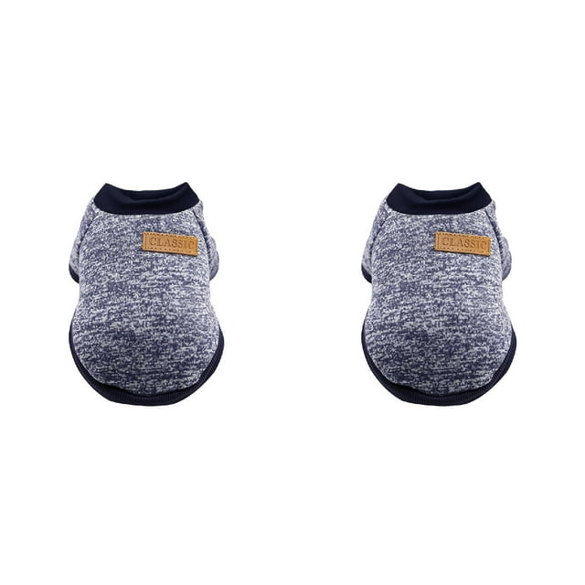(2-Pack) Rinsvye Pet Dog Puppy Classic Medium Dog Sweaters Sweater Fleece Sweater Clothes Big Dog Clothes Warm Sweater Winter