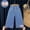 42#Blue, variant on gljltg Baby Toddler Elastic Waist Cute Printed Fashion Jeans Little Boys'Stretch Jogger Denim Pants Clothes