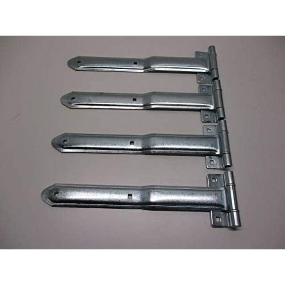 CTW (4) Cargo Utility Trailer RV Door 16'' Strap Hinges/Offset Bent Hinges