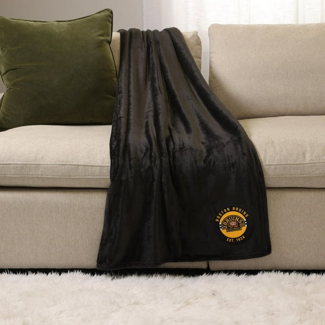 NHL, NBA, MLB Black Sports Throw Blanket, 50" x 60"