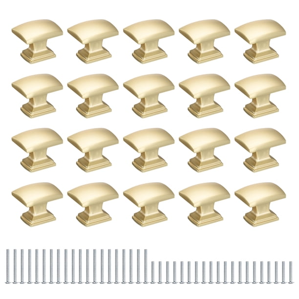 Paquete de 20 Pomos para Armarios de Cocina, 1.15 Pulgadas(29mm), Tiradores de Cajones, Herrajes para Armarios, Pomos para Cajones de Armario, Dorados