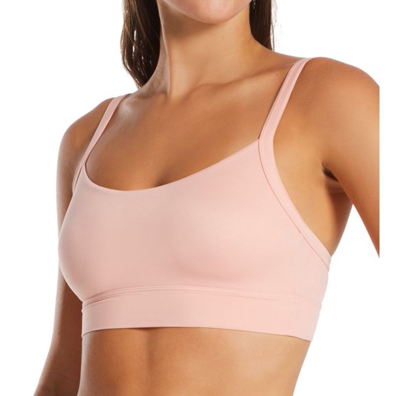 Women's Hanes DHY201 Authentic Longline Scoop Crop Bralette (Pink Gleam L (D/DD))