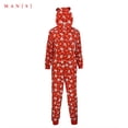 thumbnail image 1 of Jumpsuit de la casa de Navidad pijamas con capucha impresa de manga larga para hombres seitruly AP000325-01, 1 of 7