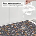 thumbnail image 6 of Kdxio Wildflowers for Dish Drying Mat,24*18 inch Absorbent Dish Drainer Kitchen Counter,Large Size Dish Drying Pad for Countertops,Draining Racks, 6 of 9