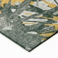 thumbnail image 4 of Bravado Indoor/Outdoor Gold Abstract Floral 8' Round Non-Skid Area Rug, 4 of 8