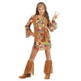 thumbnail image 1 of Girl's Woodstock Flower Hippie Costume, 1 of 6