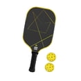 thumbnail image 2 of Pickleball 1 Paddle With 2 Pickle Balls For Practice Beginners Indoor, Yellow - Sporting Goods, Anti Slip Handle, Ensuring Optimal Holding Performance, 2 of 5