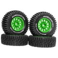 thumbnail image 3 of 4 Pcs RC Wheels and Tires RC Truck Tires Replacement 14211 RC Parts DIY Modification Set Alloy for Model Enthusiasts, 3 of 7
