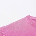 thumbnail image 6 of Homenesgenics Mens Shirts Men Tops T Shirts for Man Men's Casual Round Neck Solid Color Sports Washed Cotton Retro Distressed T-Shirt Pink XXXXXL, 6 of 8