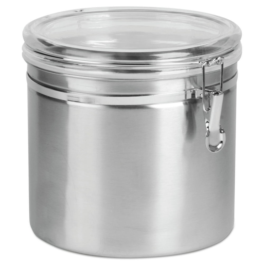 Office Settings Stainless Steel Canisters, 165 oz