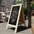 thumbnail image 4 of Flash Furniture Canterbury Collection 20" x 40" Solid White Rustic Magnetic A-Frame Chalkboard, 4 of 12