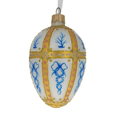 Mustang Quarter Panel Ornaments - 1899 Kelch 12 Panel Royal Egg Glass Ornament
