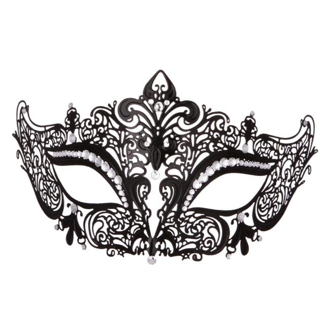 Antifaz de mascarada Salvador para ojos negro