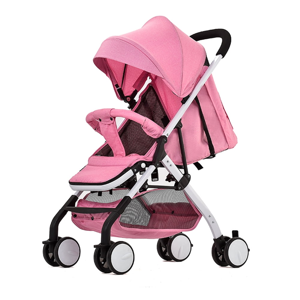 Airplane Baby Stroller One Step Fold Lightweight Convertible Baby