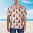 thumbnail image 4 of Balery German Shepherd Dog Print Men's Hawaiian Shirts Short Sleeve Beach Shirt Relaxed Fit Vacation Button Down Shirts-3X-Large, 4 of 9