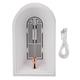 thumbnail image 1 of Lámpara de noche de mesa ABS atenuación continua USB recargable forma de santuario luz nocturna de estilo nórdico decoración del hogar para dormitorio dormitorio blanco, 1 of 10