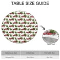 thumbnail image 6 of White Christmas Red Truck and Tree Pattern Round Fitted Tablecloth with Elastic Edge,Dining Table Cover Waterproof,Outdoor Round Tablecloth for Camping,Dining,Indoor and Outdoor, 6 of 7