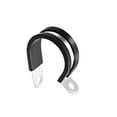 thumbnail image 5 of Uxcell 0.98'' R Shape Rubber Cushioned Insulated Clamps 304 Stainless Steel 5 Pack, 5 of 5