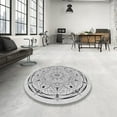 thumbnail image 3 of Ahgly Company Indoor Rectangle Patterned Off-White Novelty Area Rugs, 8' x 12', 3 of 6