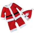thumbnail image 3 of Vestido de Navidad para niños y niñas, disfraz de Papá Noel de Año Nuevo 2025 con sombrero, vestido rojo para cosplay para niños de 1 a 12 años, 3 of 5