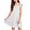 White, variant on QIUOMBBP Flutter Sleeve Dress Short for Girls Solid Color Crewneck Dresses Fashion Summer Outdoor Clothes Navy 12-13Years