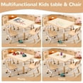 thumbnail image 2 of Danolapsi Kids Table and Chairs Set, Height Adjustable Desk With 4 Seats for Ages 2-10,Arts & Crafts Table,Graffiti Desktop, Non-Slip Legs, Max 300lbs, Children Multi-Activity Table for Classrooms, 2 of 7