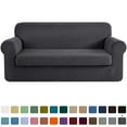 thumbnail image 1 of CHUN YI Housse de Canapé Extensible 2 Pcs à Carreaux avec Coussin, 1 of 6