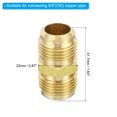 thumbnail image 2 of Conector de tubo de compresión de latón Uxcell, conectores de extensión de tubería para fontanería 5/8" macho x 1.6 pulgadas, 2 of 6