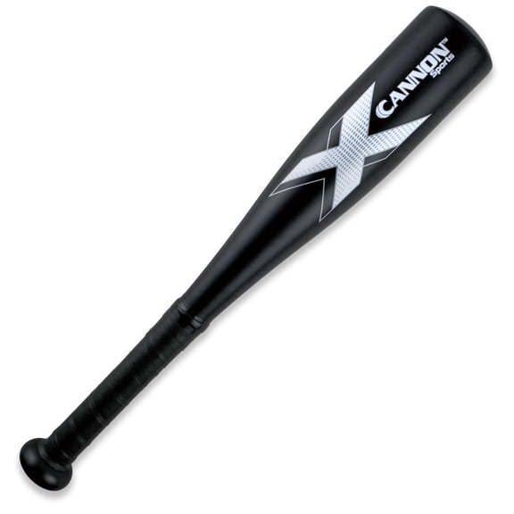 Cannon Sports 18 Inch One-Hand Aluminum Training Bat for Baseball & Softball - Improve Swing Speed & Power - Develop Hand-Eye Coordination - Lightweight & Durable (Black, 18 Inch)