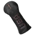 thumbnail image 1 of Cubiertas de cabeza de madera de golf de cuero de PU para Fairway Woods Driver 1 3 x, cubierta de cabeza de palo de golf de protector de cuello largo negro rojo 1 Sunnimix  Funda para palos de golf, 1 of 8