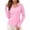 Pink, variant on Enridrech Women's Long Sleeve Workout Tops Quick Dry Athletic Running Hiking 1/4 Zipper Shirt Sun Protection Shirts