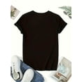 thumbnail image 2 of Women's Butterfly Graphic T-Shirt - "Being a Grandma is Priceless" Design, Casual Short Sleeve Crew Neck, Glossy Finish, Perfect for Spring/Summer Fashion, 2 of 6