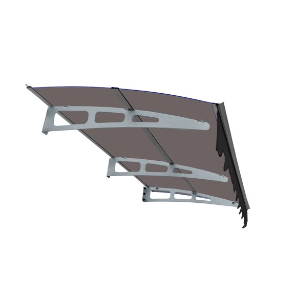 Door Window Awning Canopy , 79" x 34" Awnings with Polycarbonate Sheet and Aluminum Alloy for Masonry Concrete Wall