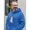 thumbnail image 2 of Grumpy Kitty Hoodie Men -T-Line Designs, Male Small, 2 of 4