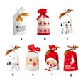 thumbnail image 3 of Sacs en Plastique avec Cordon de Serrage pour Friandises de Noël ;;; ;;; ;;; ;;; Pochette à Biscuits Sac Cadeau Alimentaire pour Fête de Noël Patins à Glace, 3 of 8