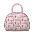 thumbnail image 2 of Insulated Lunch Bag Women, Reusable Seafood Crab Lobster Red Oilcloth Tablecloth Tote Lunch Box, Leakproof Cooler Lunch Bags for Work Office Travel Picnic, 2 of 6