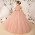 thumbnail image 2 of Drtj Lace Applique Flower Girl Dress Elegant Tulle Princess Ball Gown for Weddings First Communion & Pageants (Ages 2-16), 2 of 5