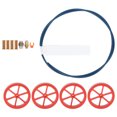 thumbnail image 2 of 3D Printer Extruder Upgrade Kit Red Hand Twist Leveling Nut + Springs Dampers Set, 2 of 5