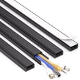 thumbnail image 1 of Cord Hider Wall for One Cord in Cord Covers for Wires on Wall Easy Install Cable Cover Wall Cable Raceway Hide Cords Cable Hider Cord Management Wall x Lin W.in H.in, 1 of 5